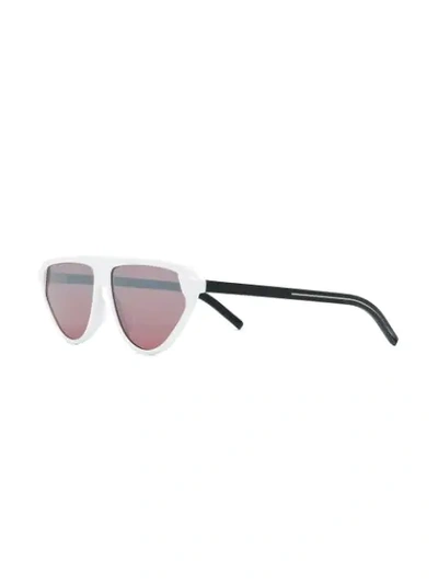 Shop Dior Black Tie 247s Sunglasses In White