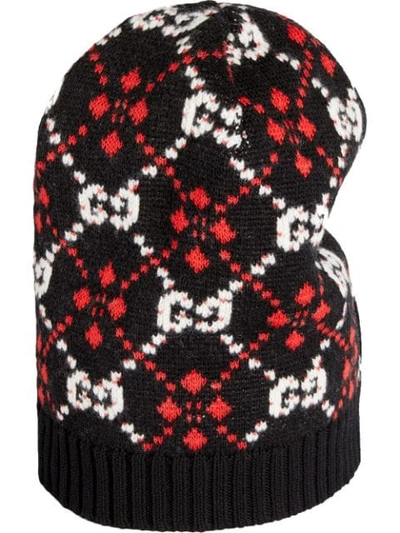 Shop Gucci Gg Diamond Hat In Black