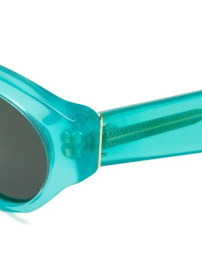 Shop Retrosuperfuture Cat Eye Sunglasses In Blue