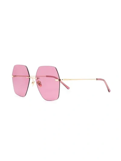 Shop Spektre Oversized Sunglasses In Pink