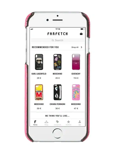 Shop Gucci Print Iphone 8 Case In Pink