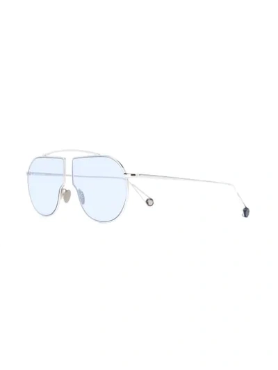 Shop Ahlem Tear Drop Frame Sunglasses In Silver