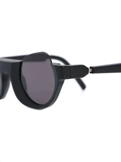 Shop Kuboraum Tinted Cat Eye Sunglasses In Black