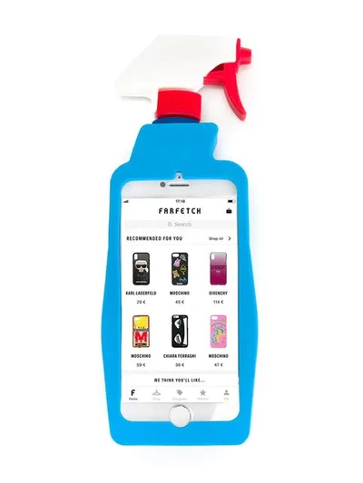 Shop Moschino Fresh Iphone 6 Cover In Blue