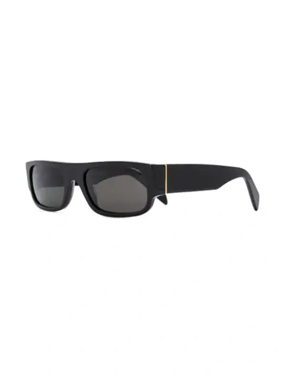 Shop Retrosuperfuture Super By  Smile Rectangular Sunglasses In Black