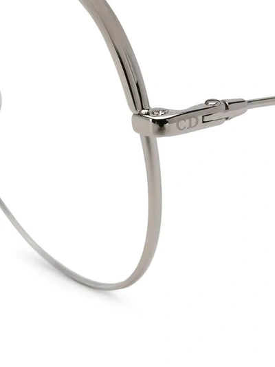 Shop Dior Essence Aviator Glasses In Silver
