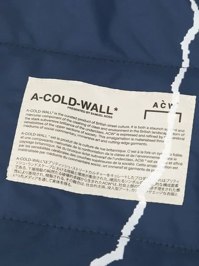 A-COLD-WALL* LIGHTNING PRINT SCARF - 蓝色
