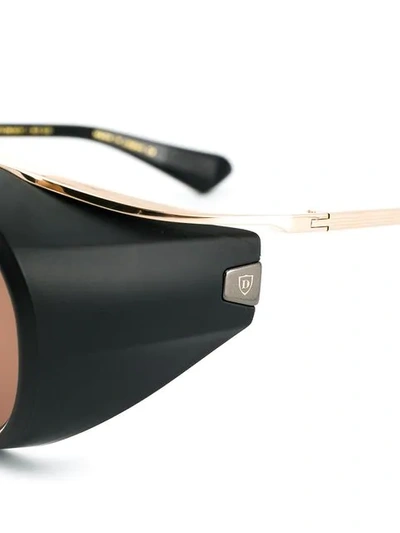 Shop Dita Eyewear Nacht Two Sunglasses In Black
