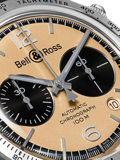 Shop Bell & Ross Br V2-94 Bellytanker Limited Edition 41mm In Gilt B Brown
