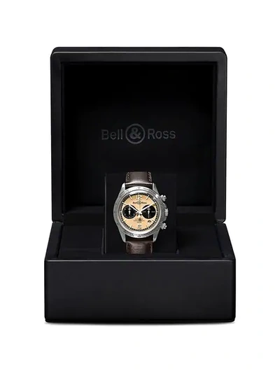Shop Bell & Ross Br V2-94 Bellytanker Limited Edition 41mm In Gilt B Brown