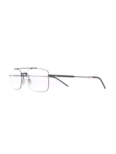 Shop Dior Eyewear Square Glasses - Black