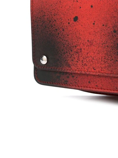 Shop Calvin Klein 205w39nyc Paint Splattered Waist Belt In Red