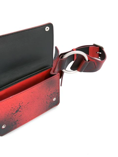 Shop Calvin Klein 205w39nyc Paint Splattered Waist Belt In Red