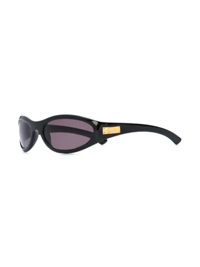 Pre-owned Gucci Skinny Sunglasses In Black