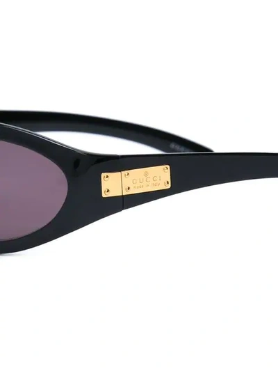 Pre-owned Gucci Skinny Sunglasses In Black