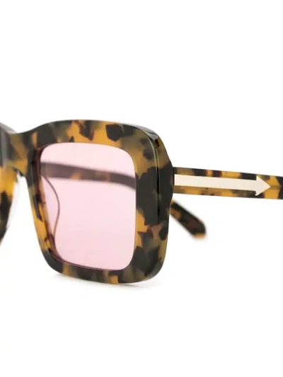 Shop Karen Walker Admiral Boom Sunglasses - Yellow