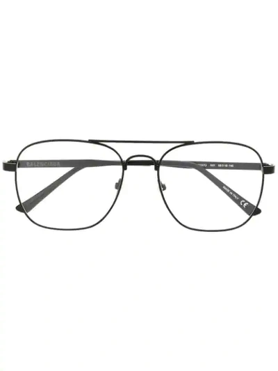 Balenciaga Eyewear Square Glasses - Black In Black