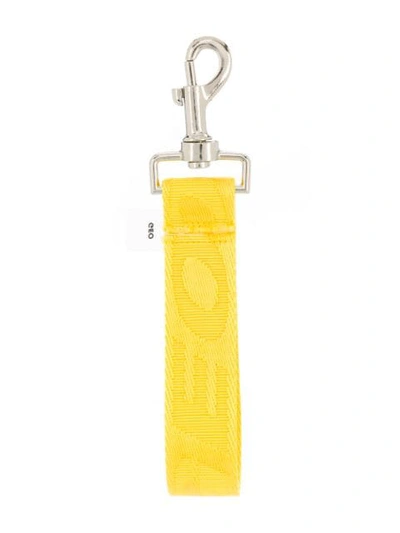 Shop Geo Logo Embroidered Keyring - Yellow