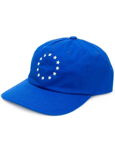 Shop Etudes Studio Tuff Europa Embroidered Cap In Blue