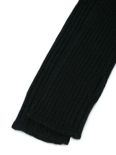 Shop Rick Owens Cashmere Arm Warmers In Black