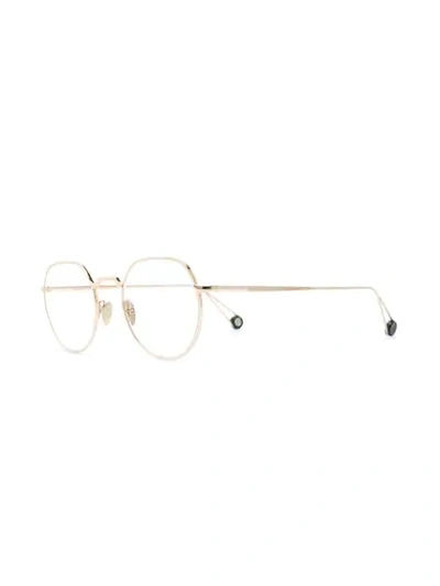 Shop Ahlem Place Dauphine Glasses In Metallic