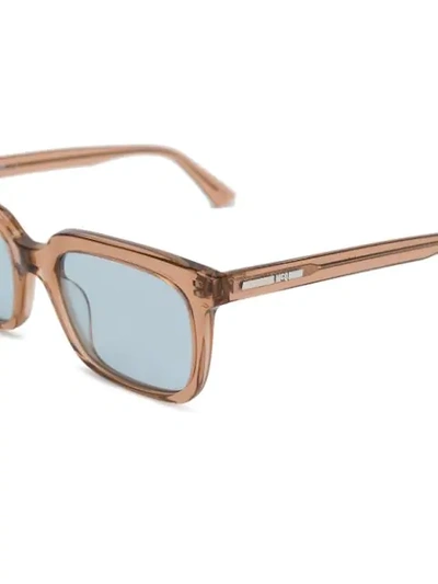 Shop Mcq By Alexander Mcqueen Square Frame Sunglasses In Neutrals