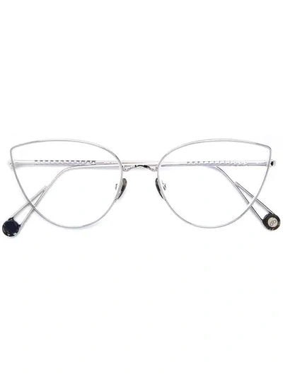 Shop Ahlem Du Louvre Glasses In Silver