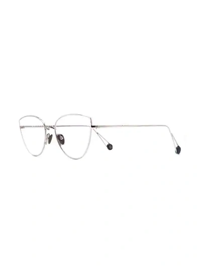 Shop Ahlem Du Louvre Glasses In Silver