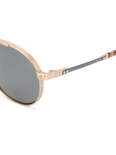 HUBLOT EYEWEAR AVIATOR SUNGLASSES - 金色