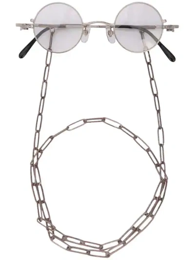 Shop Taichi Murakami 'omega' Brille - Silber In Silver