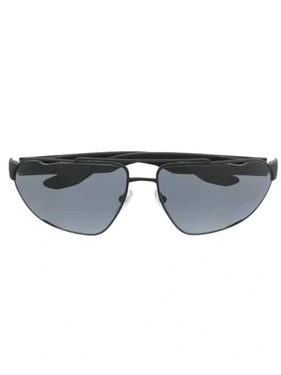 Shop Prada Aviator Sunglasses In Black