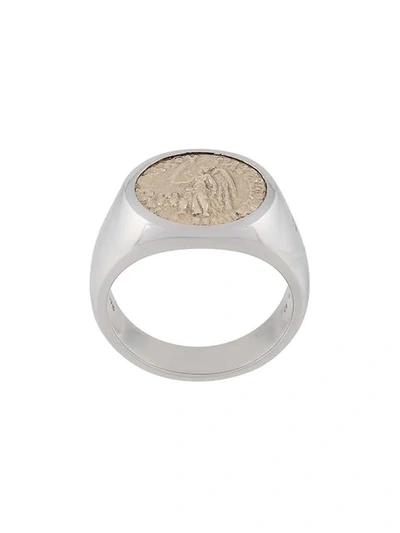 antique coin cocktail ring