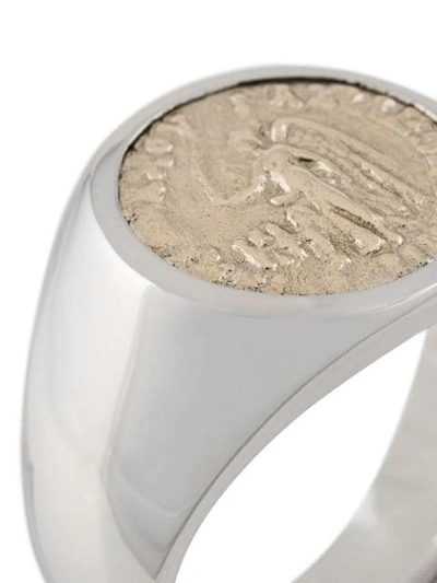 antique coin cocktail ring