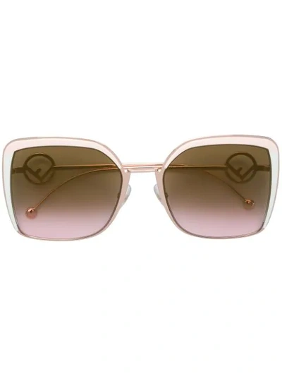 Shop Fendi F Is  Sunglasses In Pink