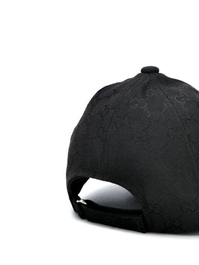 Pre-owned Gucci Gg Pattern Baseball Cap In Black