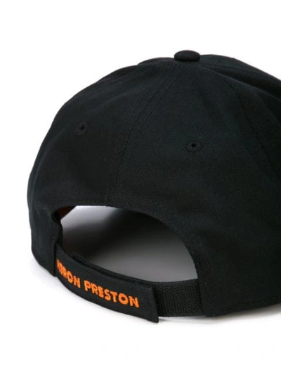Shop Heron Preston Logo Baseball Cap In Black