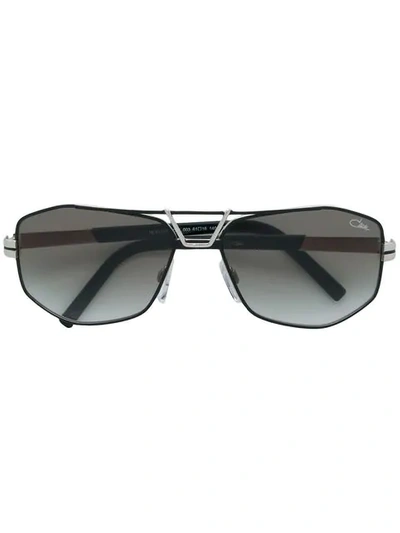 Shop Cazal Square Tinted Sunglasses In Black