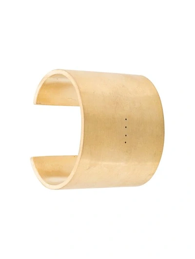 Shop Parts Of Four Perforated Cuff In Gold