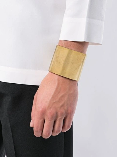 Shop Parts Of Four Perforated Cuff In Gold