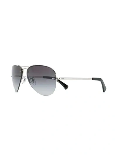 Ray Ban Aviator Sunglasses In Silver
