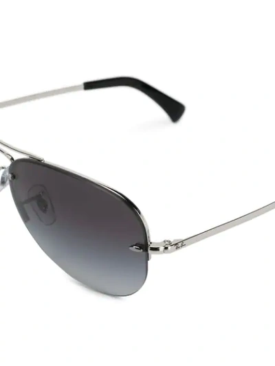 Ray Ban Aviator Sunglasses In Silver