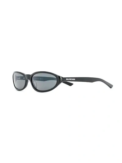 Shop Balenciaga Neo Sunglasses In Black