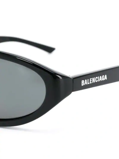 Shop Balenciaga Neo Sunglasses In Black
