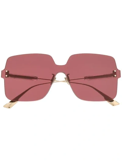 Shop Dior Colorquake1 Sunglasses In Gold