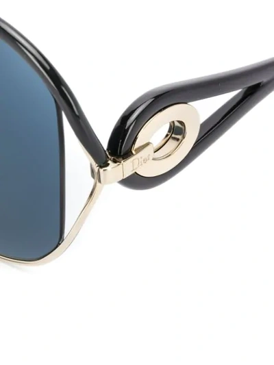Shop Dior Tinted Sunglasses In Black