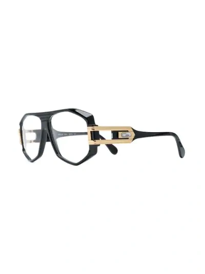 Shop Cazal Geometric-frame Glasses In Black