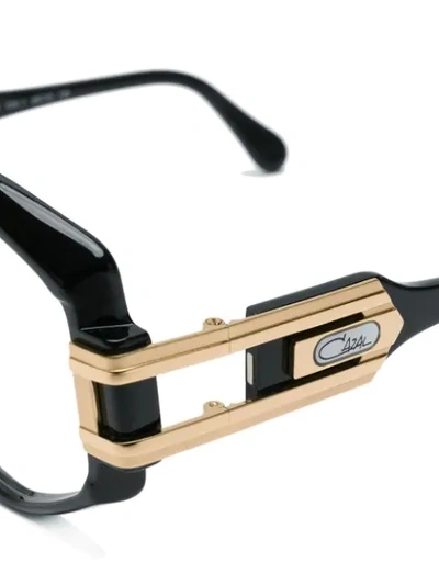 Shop Cazal Geometric-frame Glasses In Black