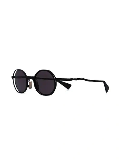 Shop Kuboraum H11 Round Sunglasses In Grey