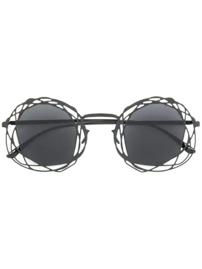 Shop Mykita Nita Sunglasses In Black