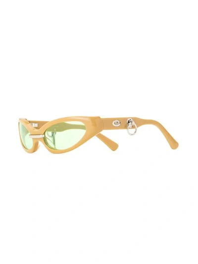 Shop Gentle Monster Peggy Mt1 Sunglasses In Yellow